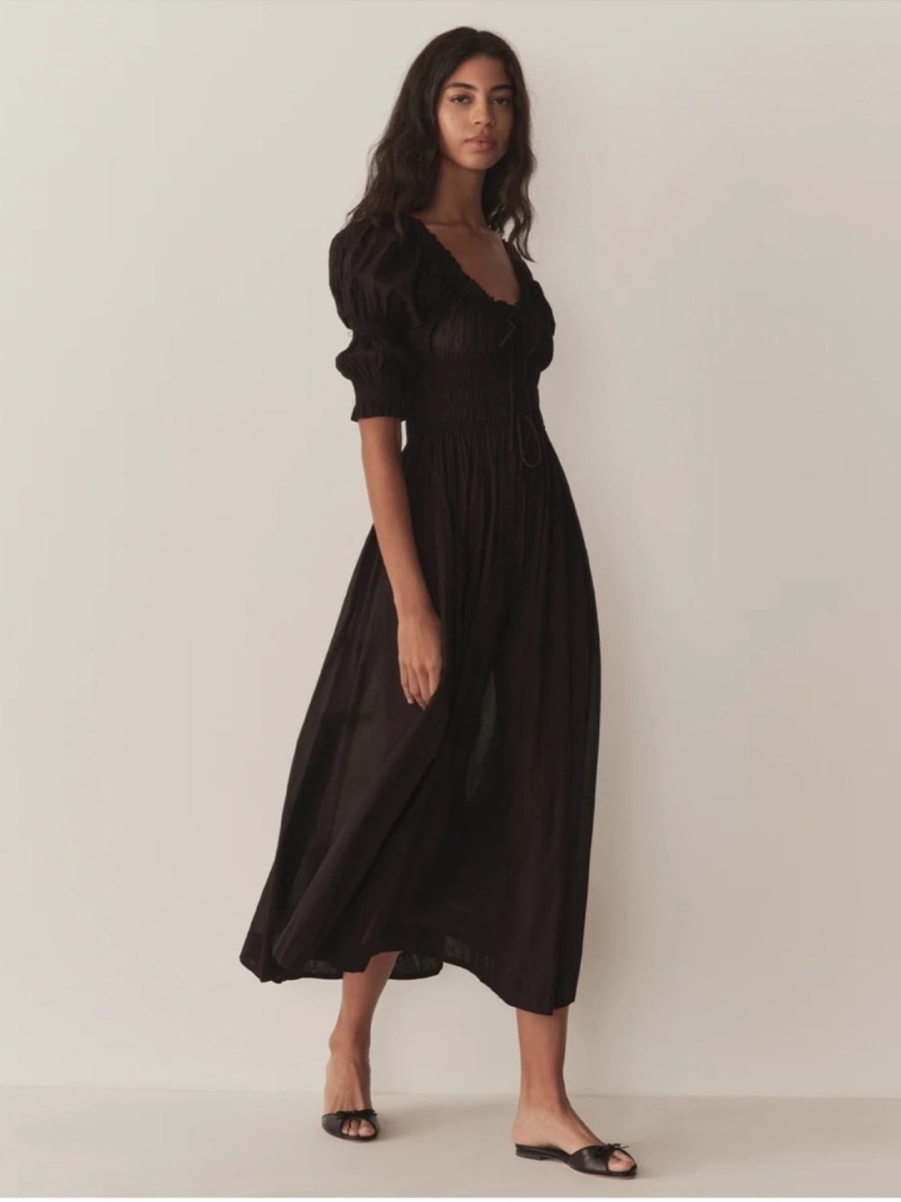 Doen Ischia Cotton Poplin Midi Dress